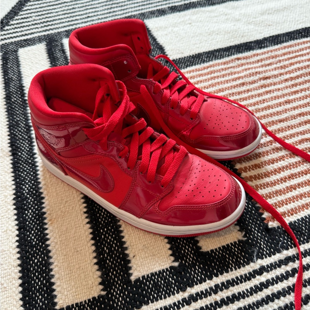 Air Jordan Nike Red High-Top Sneakers